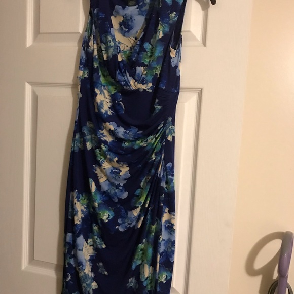 Ralph Lauren blue floral dress - Picture 1 of 1